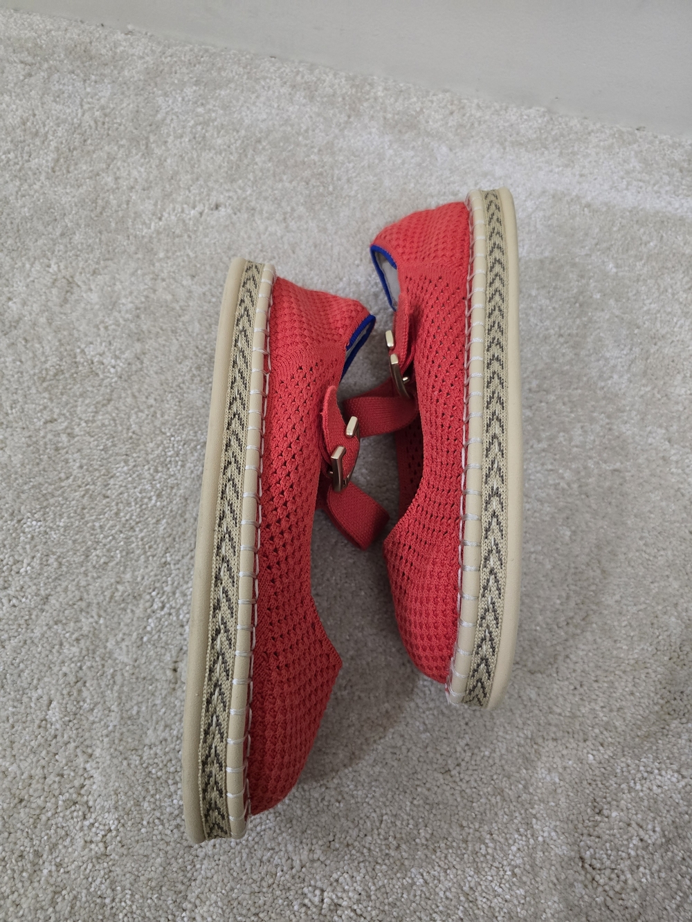 Time and Tru Elegant Red Espadrille Mary Jane Dress Shoes Women’s Size 6 - Picture 7 of 16